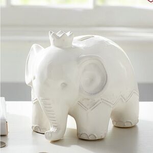 Pottery Barn ceramic elephant bank